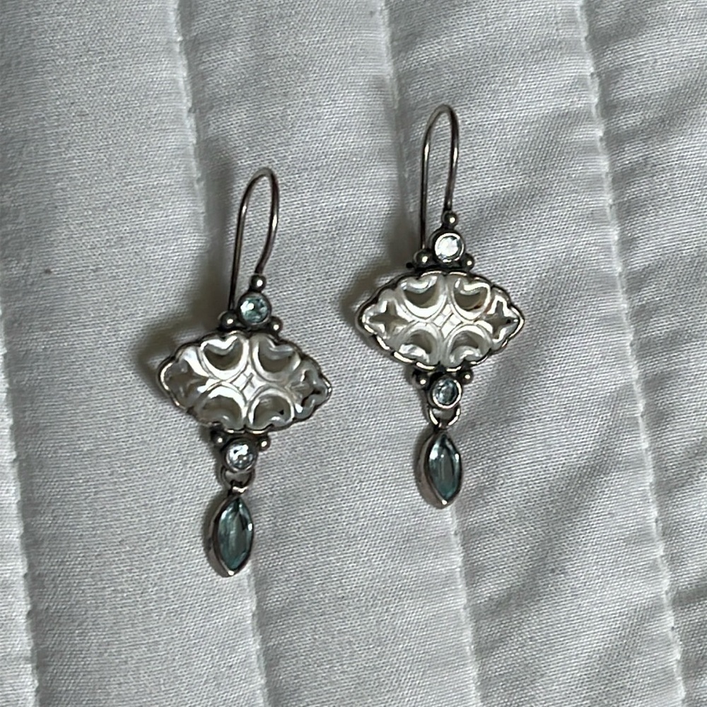 JCD 925 • Vintage Dangle Earrings • Sterling Silver